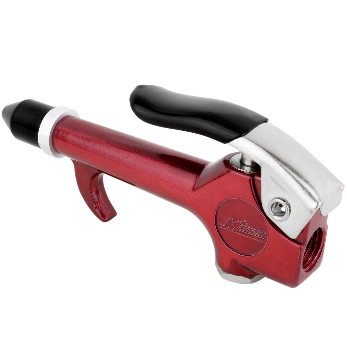 COLORFIT® S-148MC 1/4" NPT Lever Blow Gun Tool, Rubber Tip Nozzle, Red